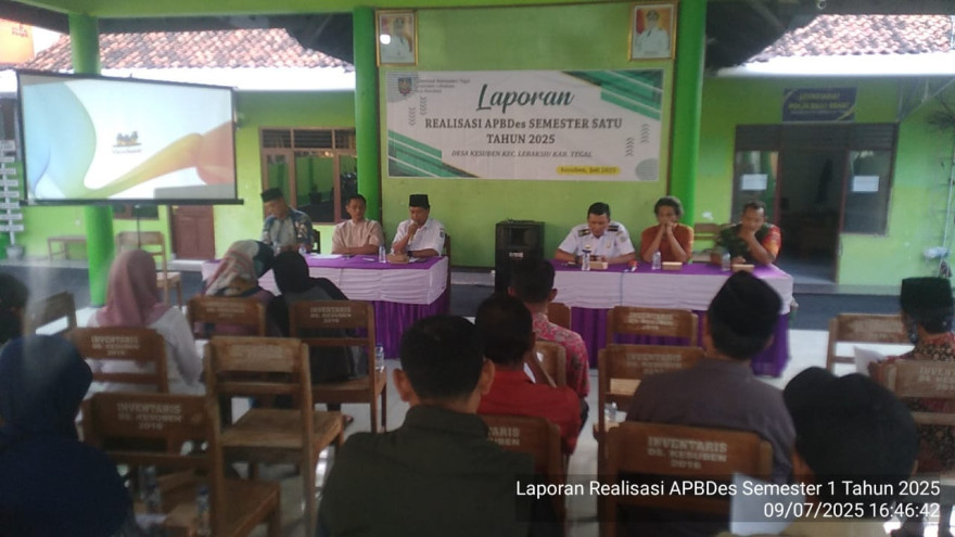 Laporan Realisasi APBDes Semester 1 Tahun 2025